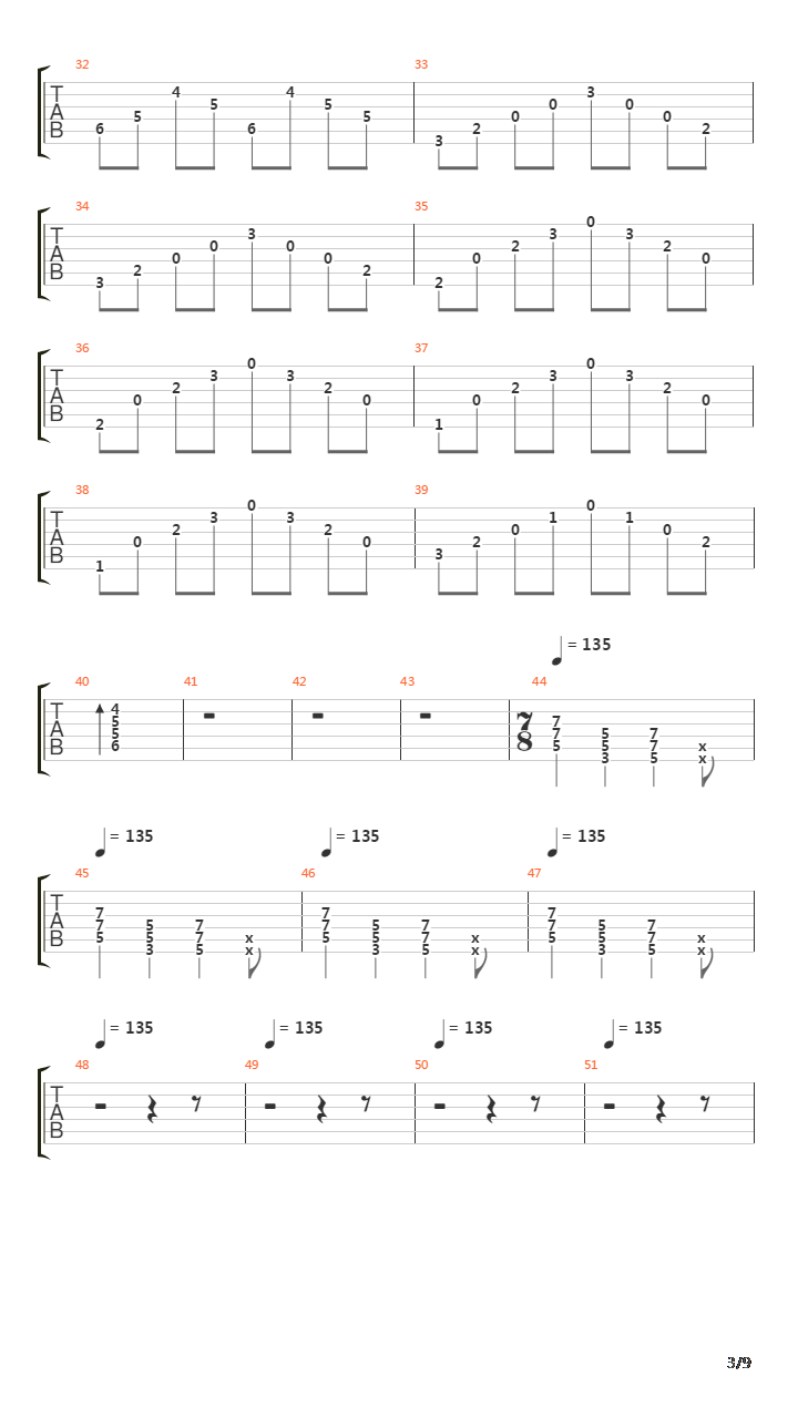 Before The Lobotomy吉他谱