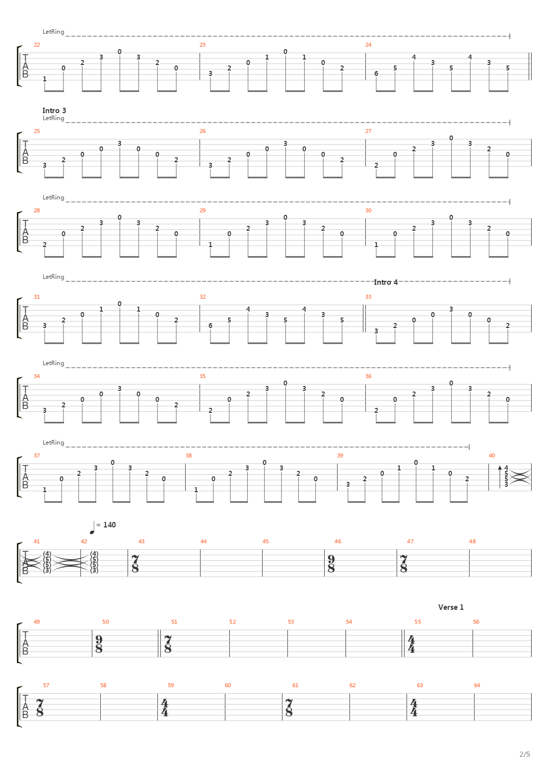 Before The Lobotomy吉他谱