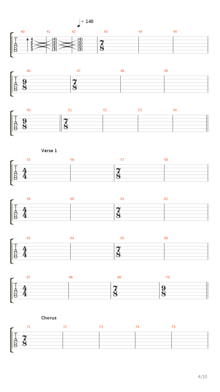 Before The Lobotomy吉他谱