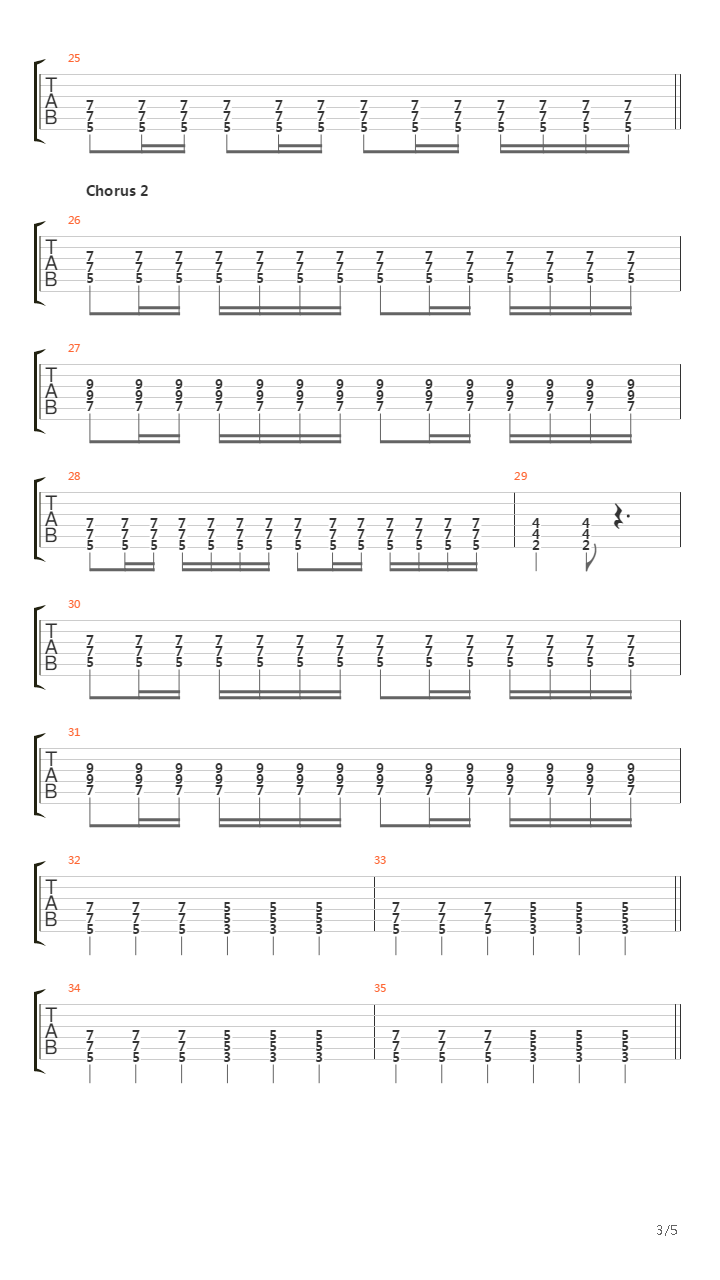 In The End吉他谱