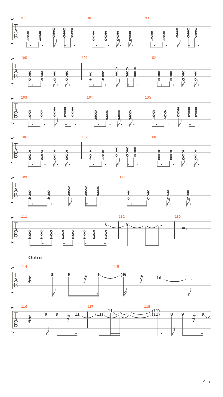 Longview吉他谱