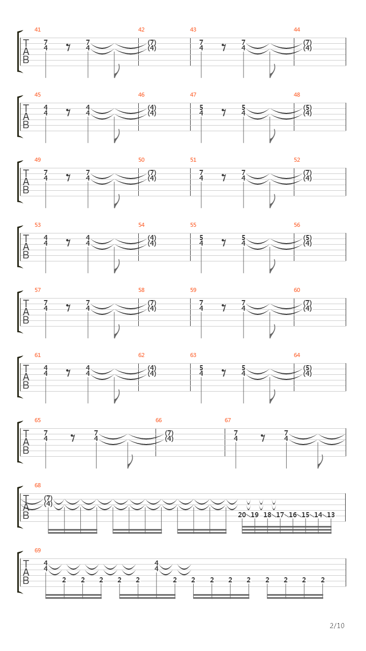 Panic Song吉他谱