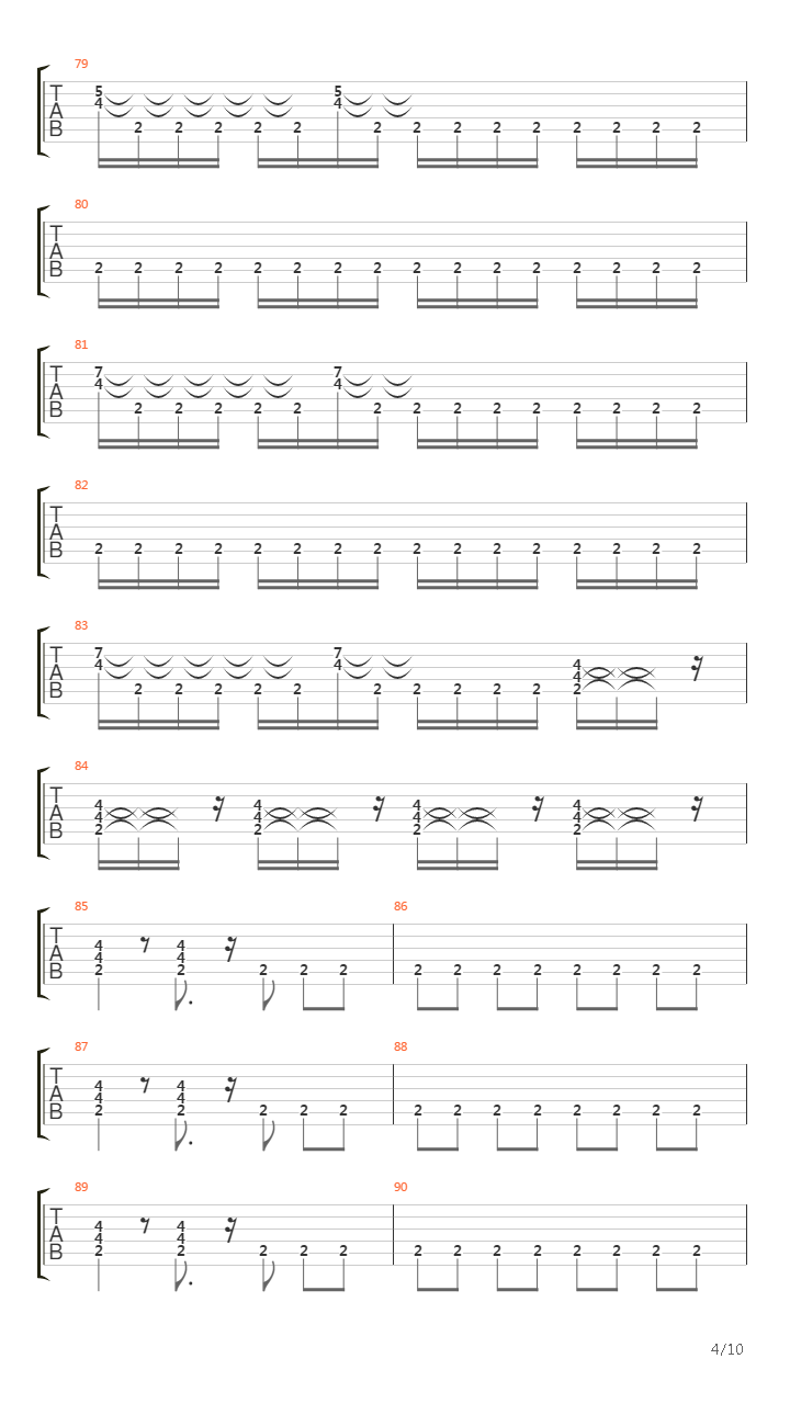 Panic Song吉他谱