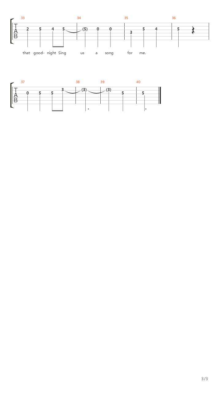 Song Of The Century吉他谱