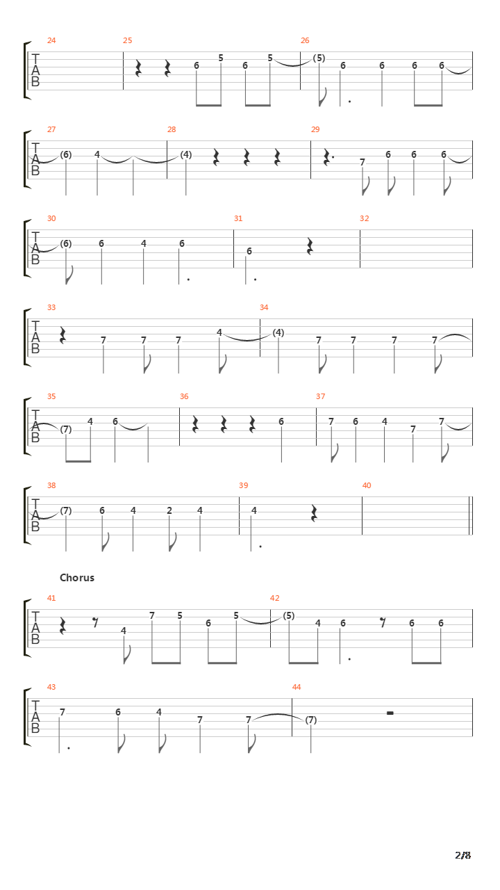 The Forgotten吉他谱