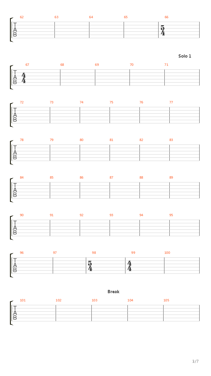 Battery吉他谱