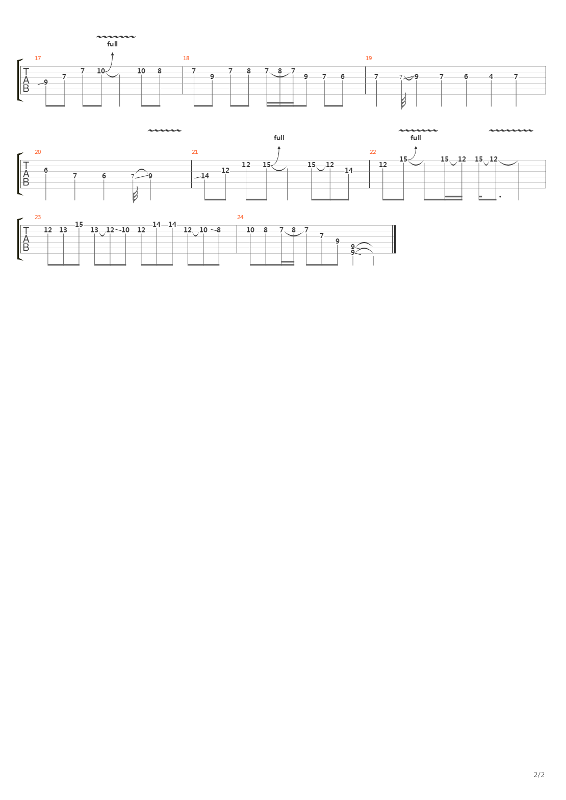 Battery吉他谱