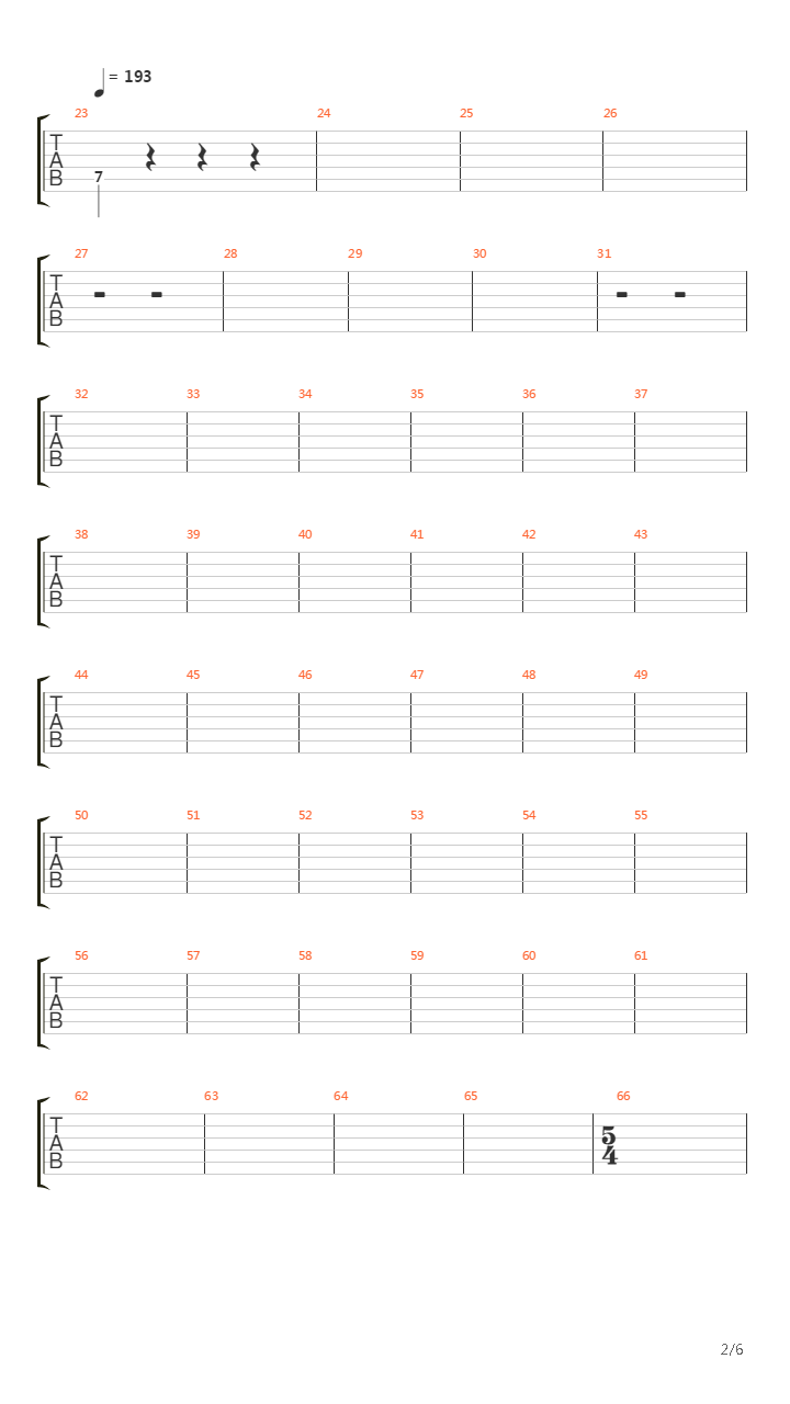 Battery吉他谱