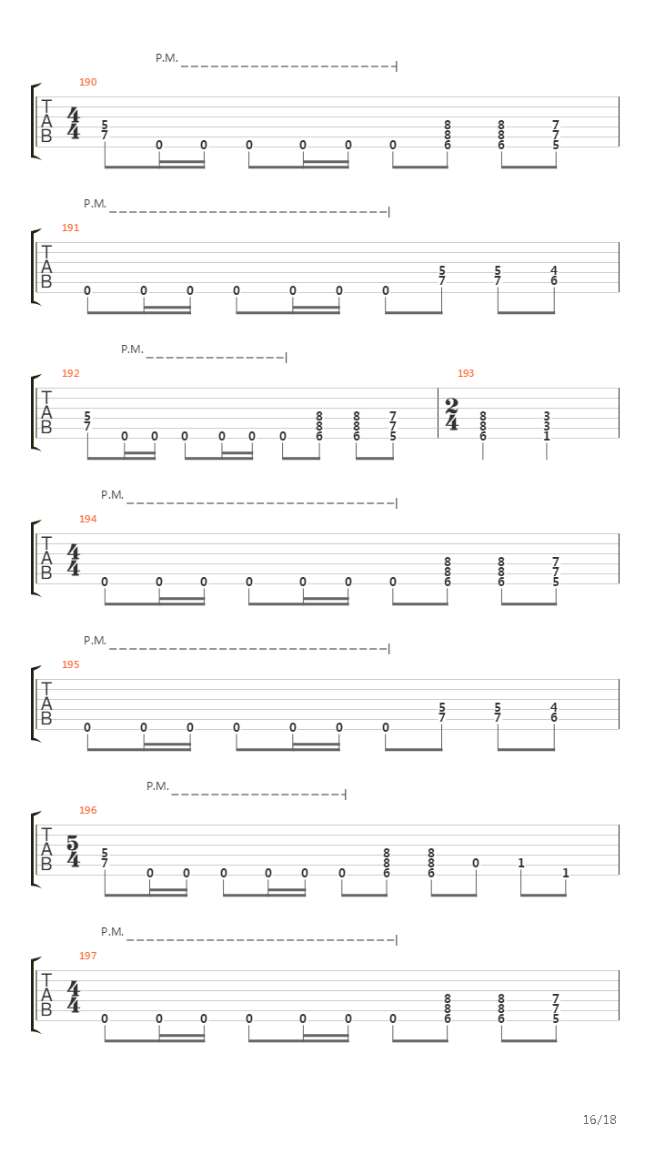 Battery(11)吉他谱