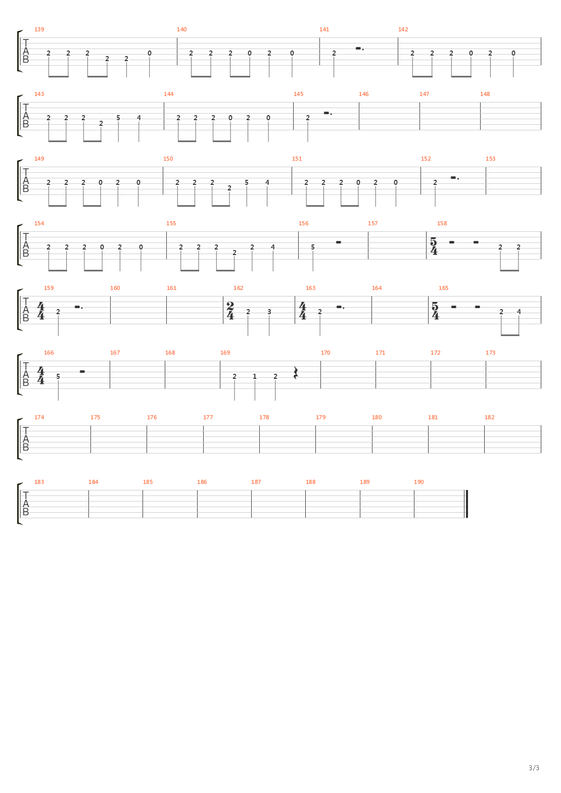 Battery吉他谱