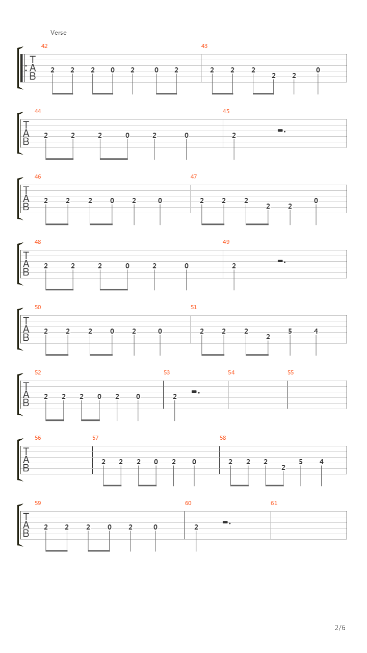 Battery吉他谱