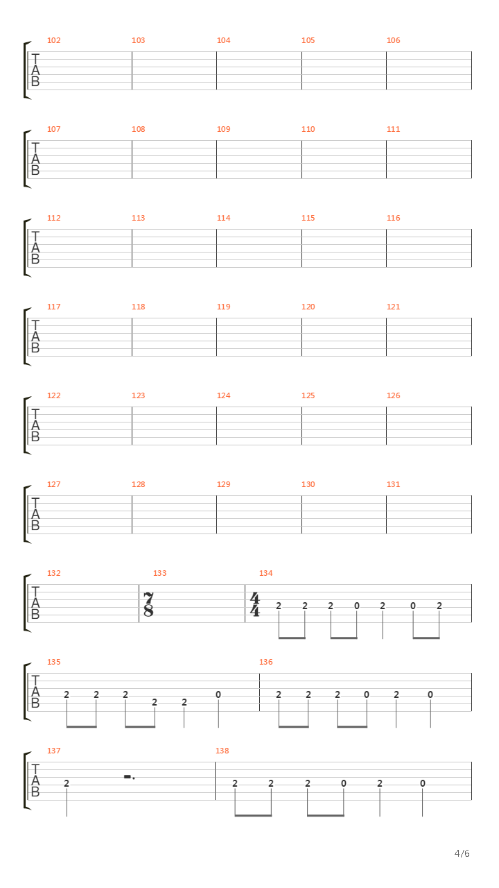 Battery吉他谱