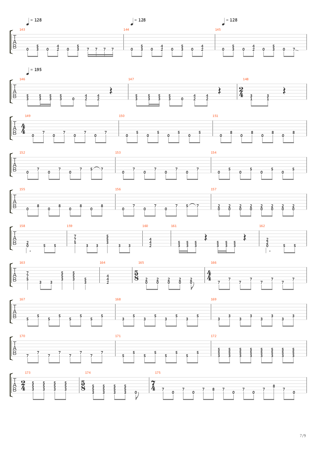 Blackened吉他谱