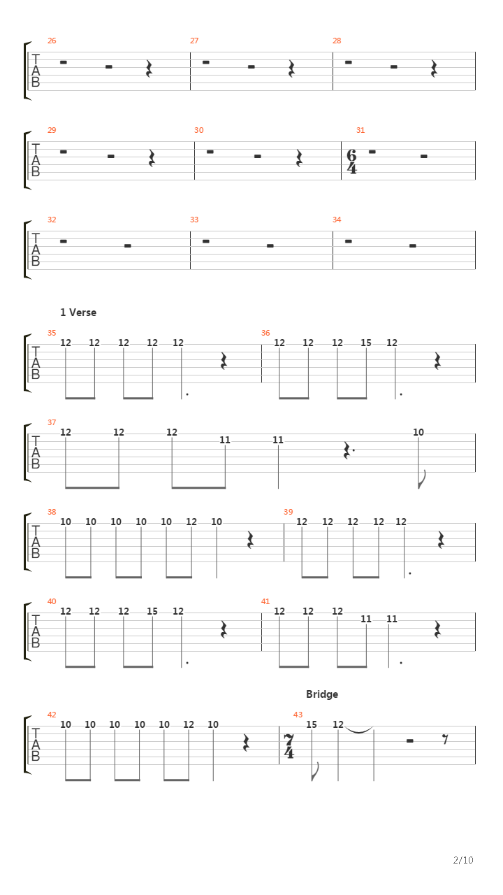 Blackened吉他谱