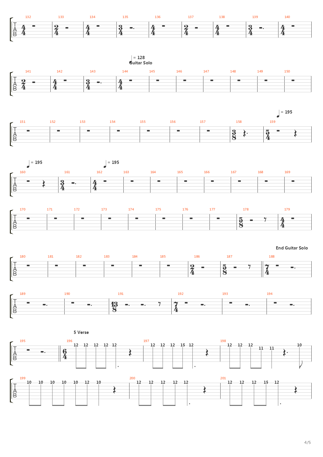 Blackened吉他谱