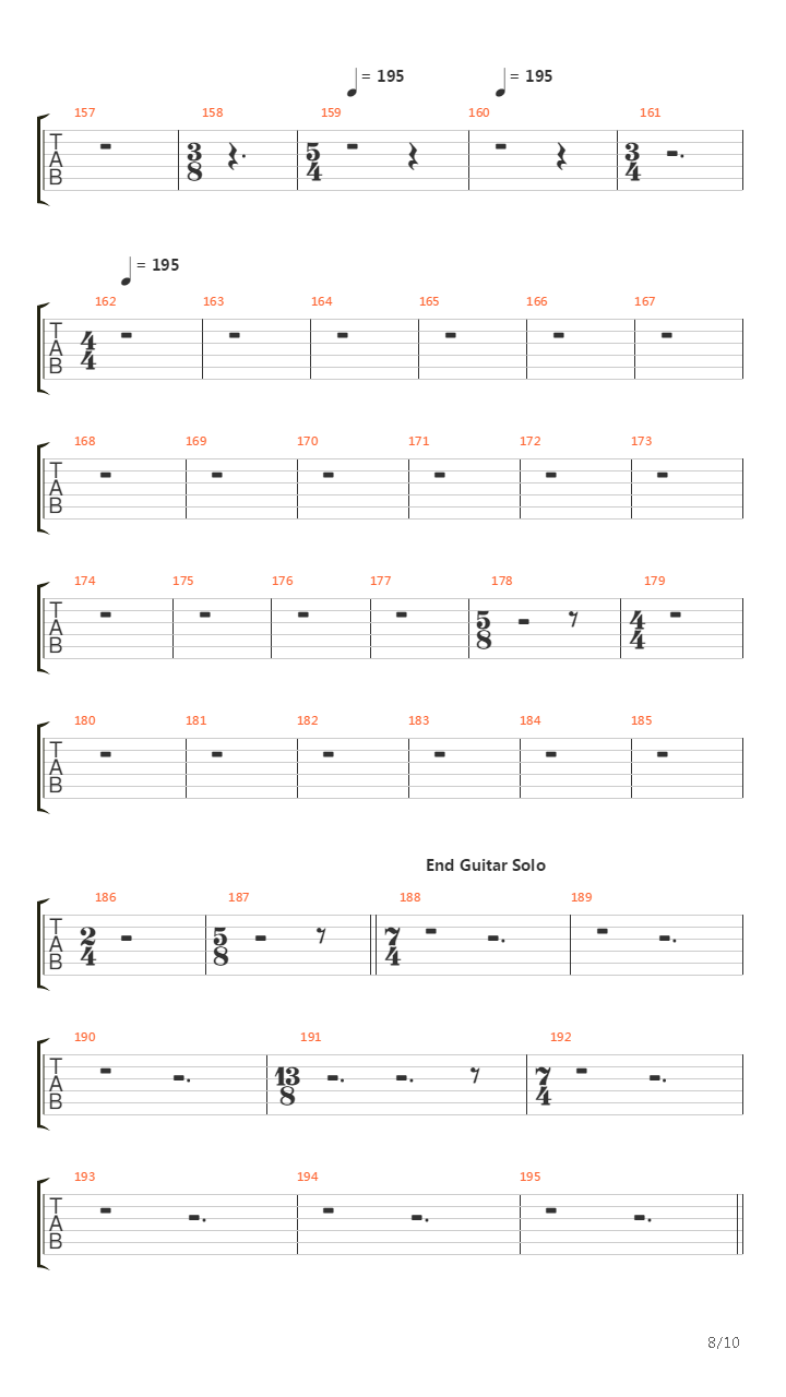 Blackened吉他谱