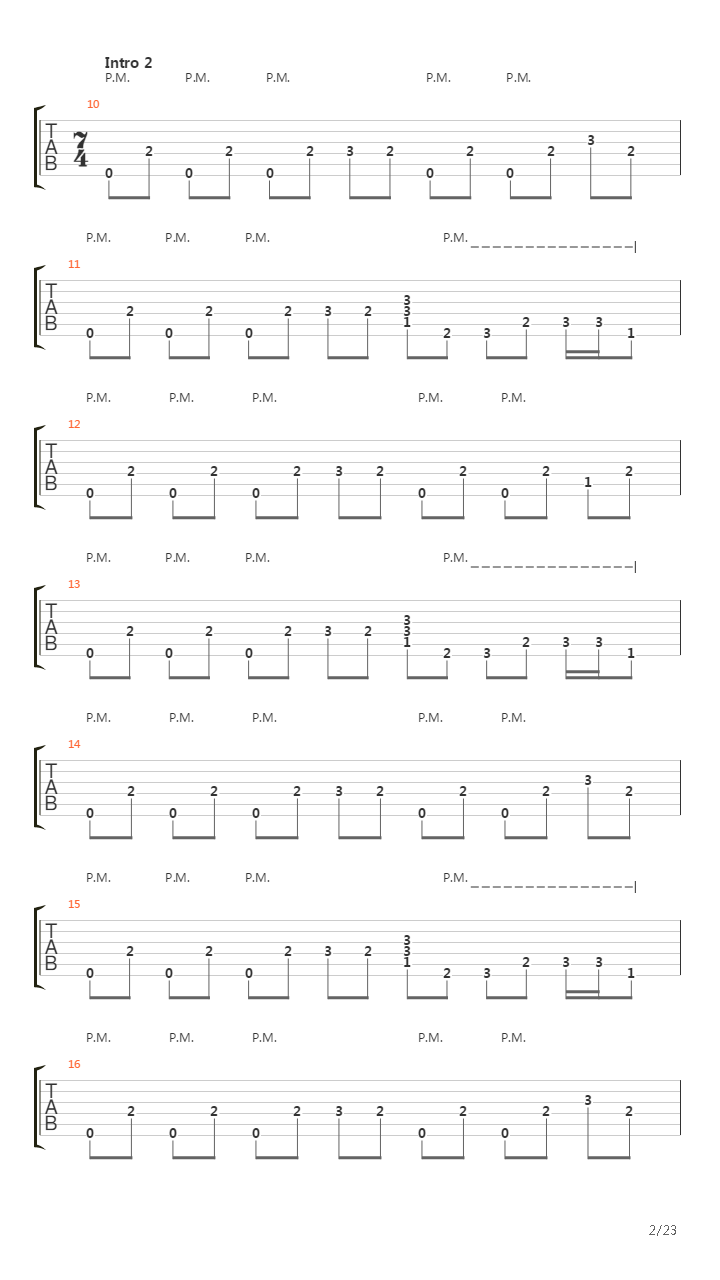 Blackened吉他谱