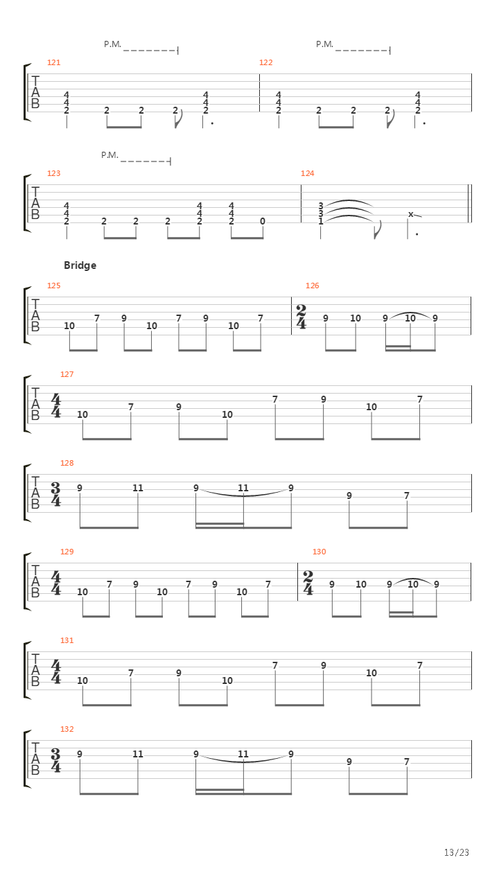 Blackened吉他谱