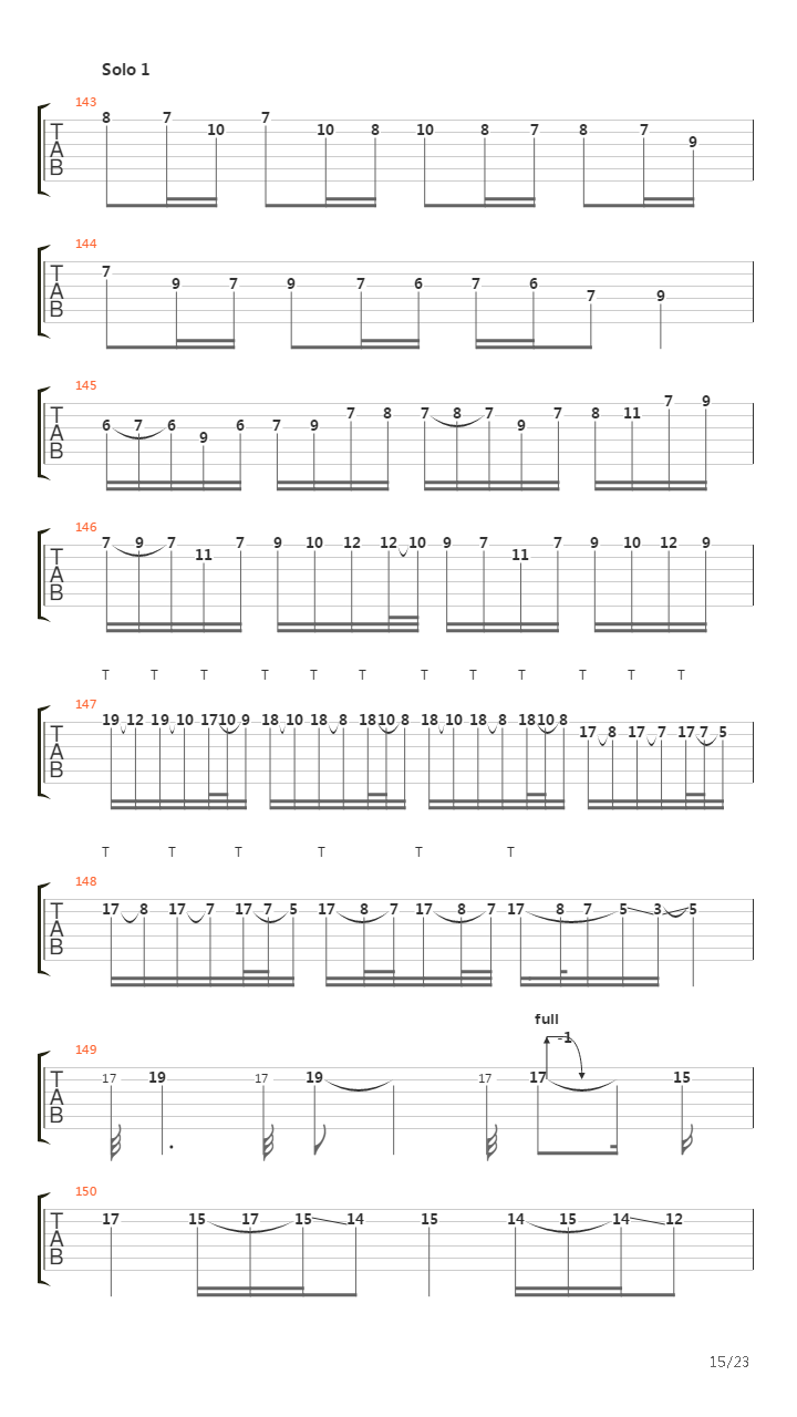 Blackened吉他谱