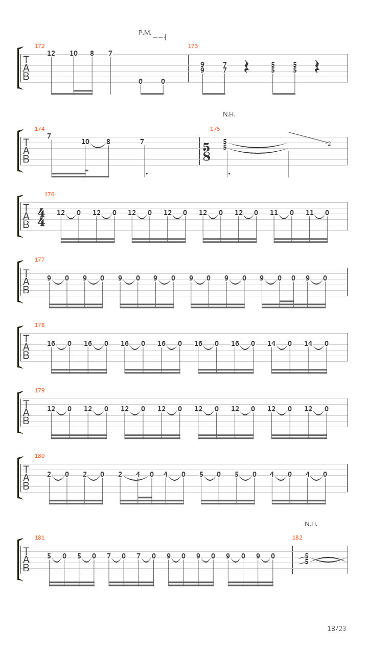 Blackened吉他谱