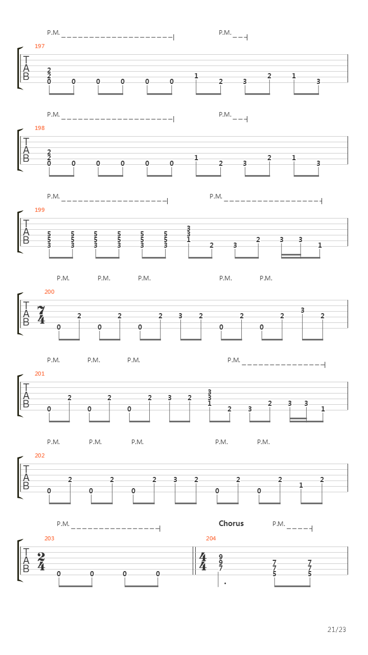 Blackened吉他谱