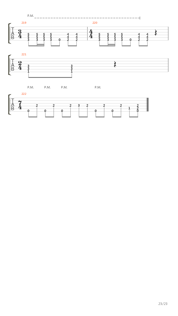 Blackened吉他谱