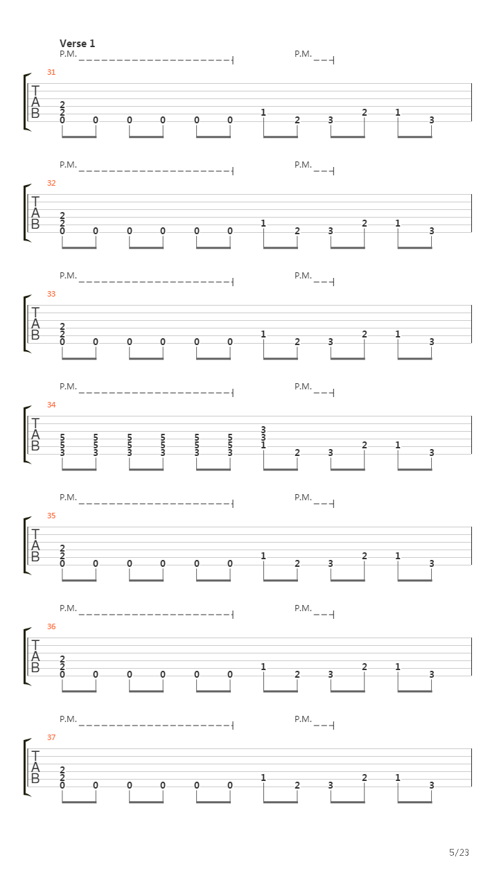 Blackened吉他谱