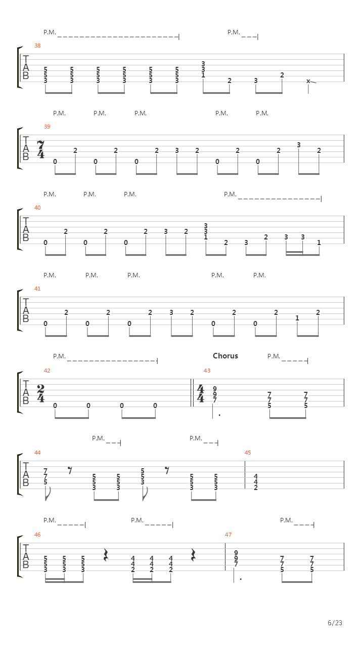 Blackened吉他谱