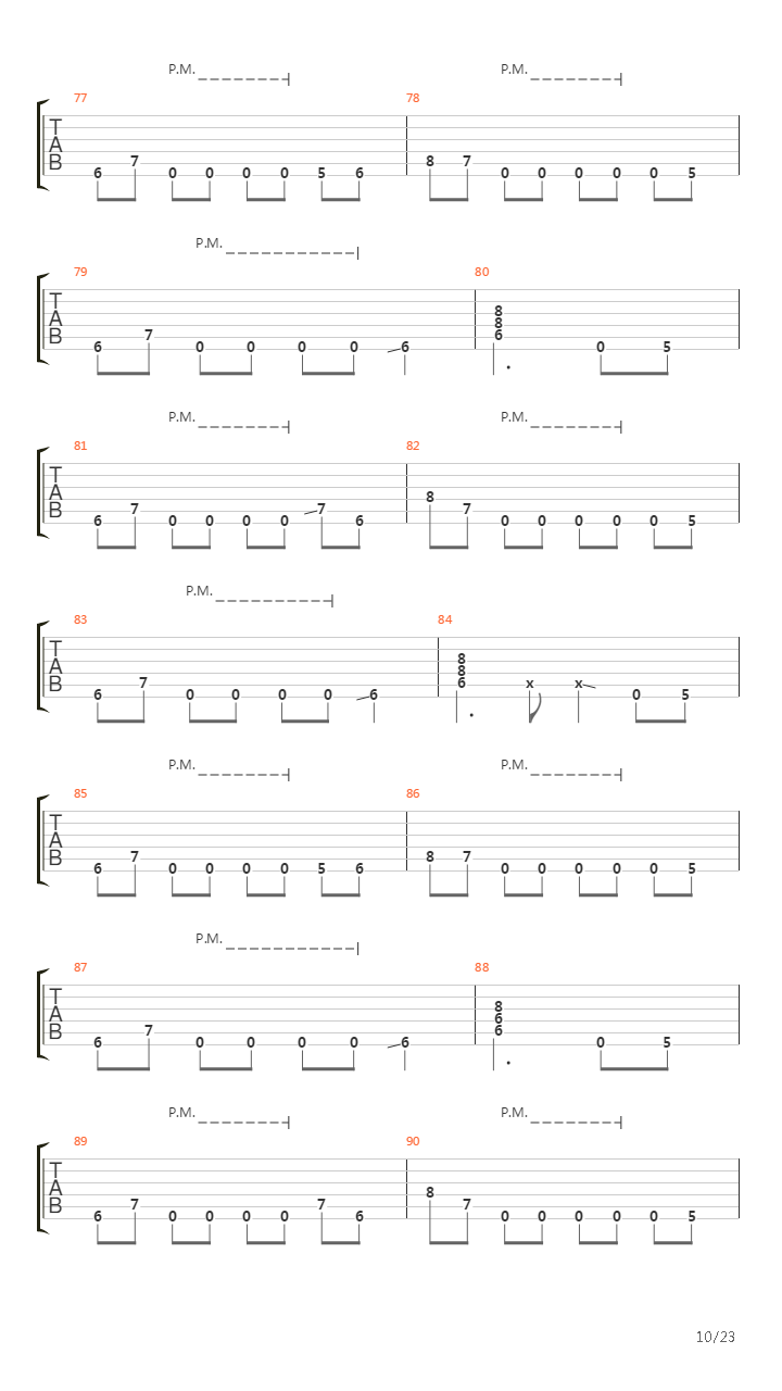 Blackened吉他谱