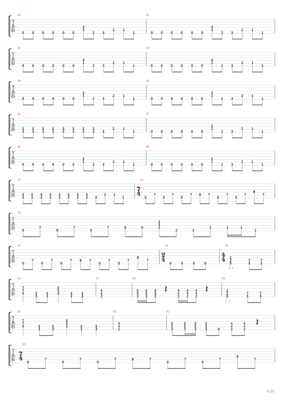 Blackened吉他谱