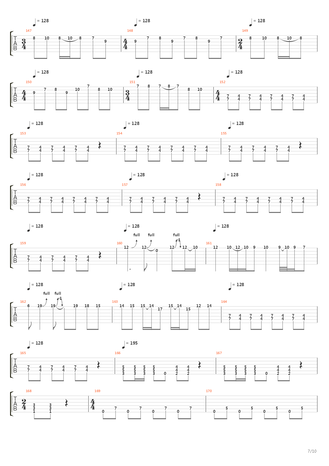 Blackened吉他谱