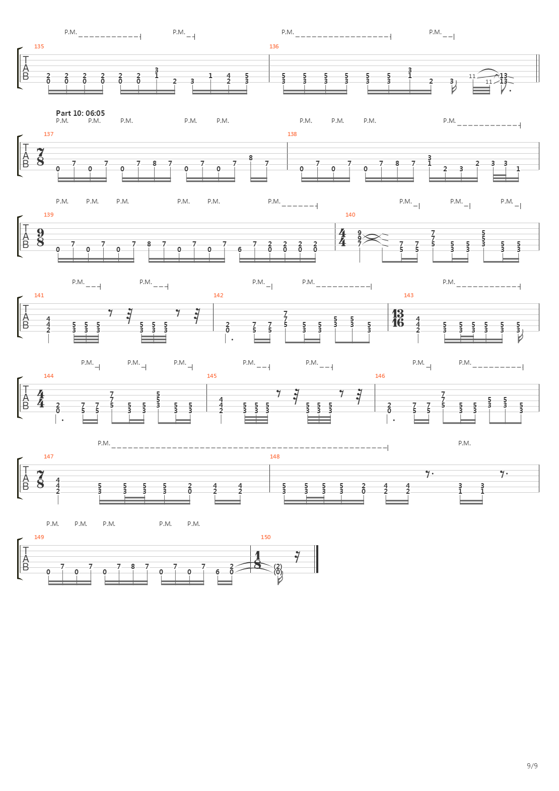 Blackened吉他谱