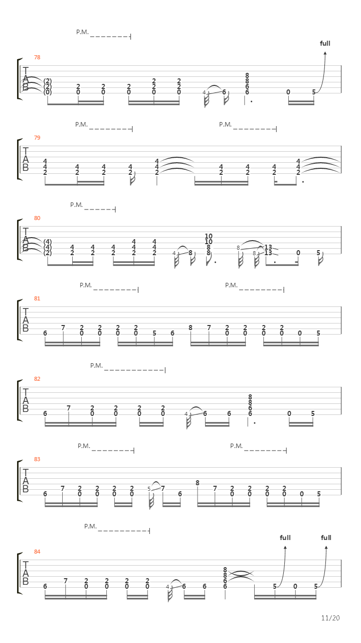 Blackened吉他谱