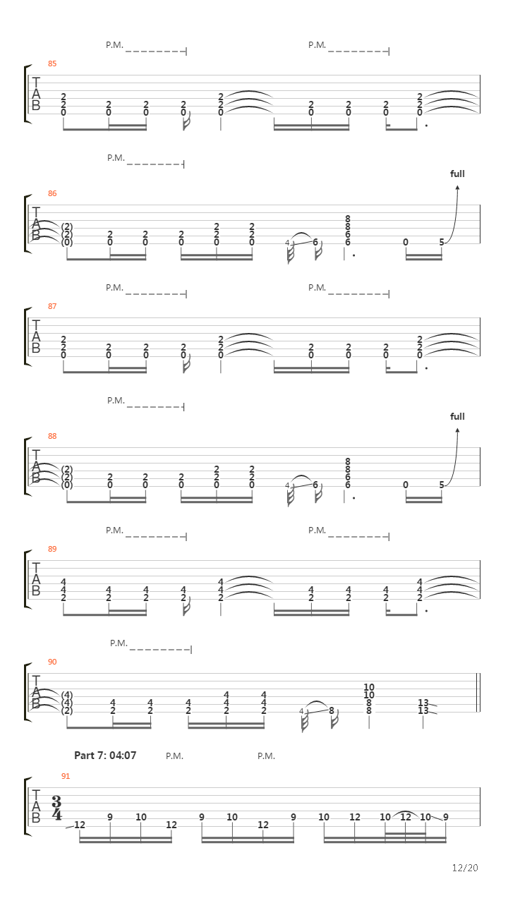 Blackened吉他谱