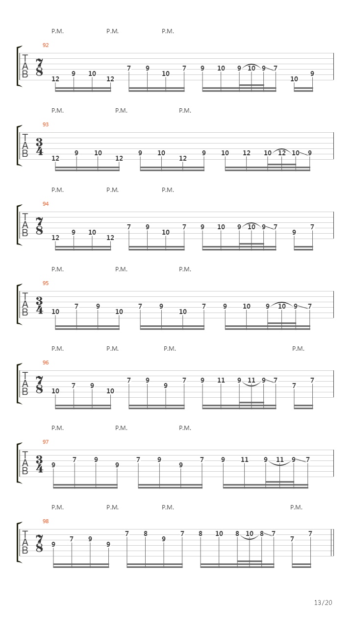 Blackened吉他谱