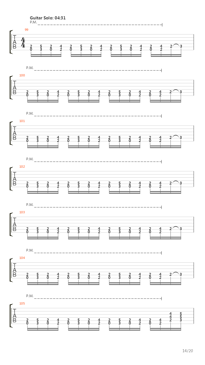 Blackened吉他谱