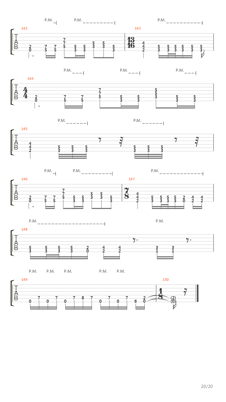 Blackened吉他谱