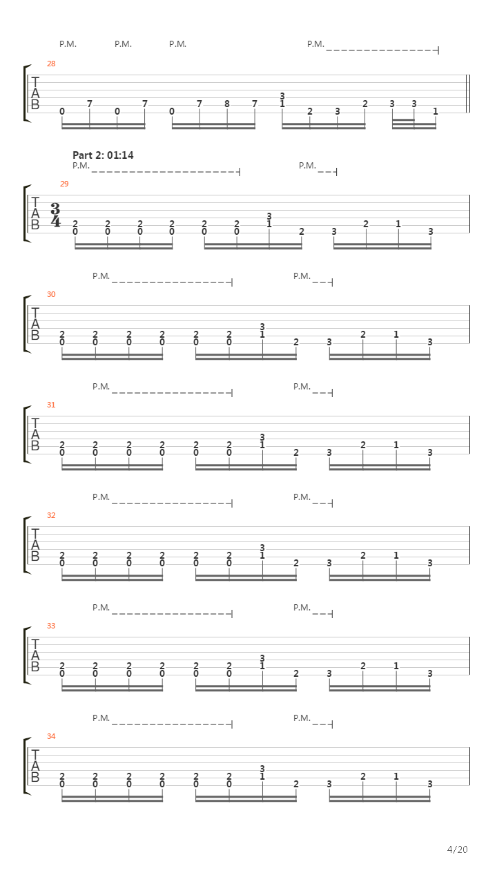 Blackened吉他谱