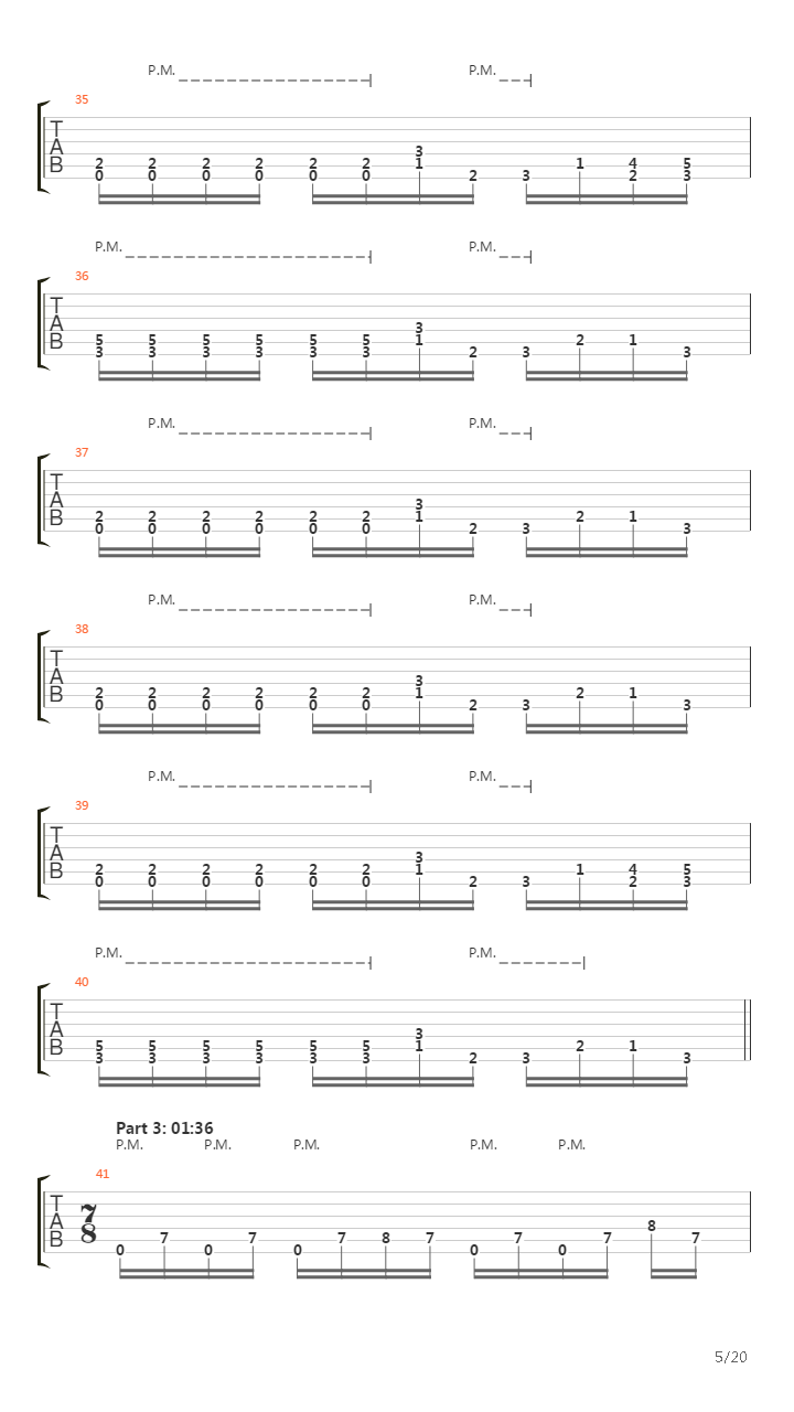 Blackened吉他谱