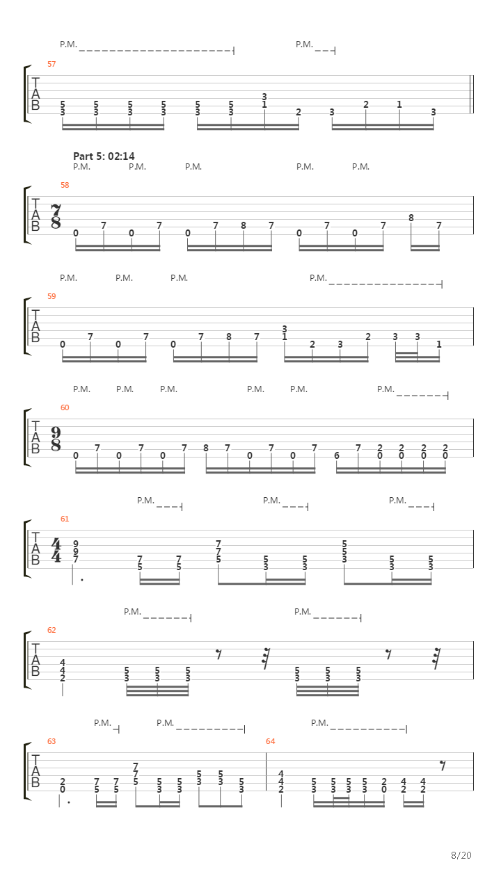 Blackened吉他谱