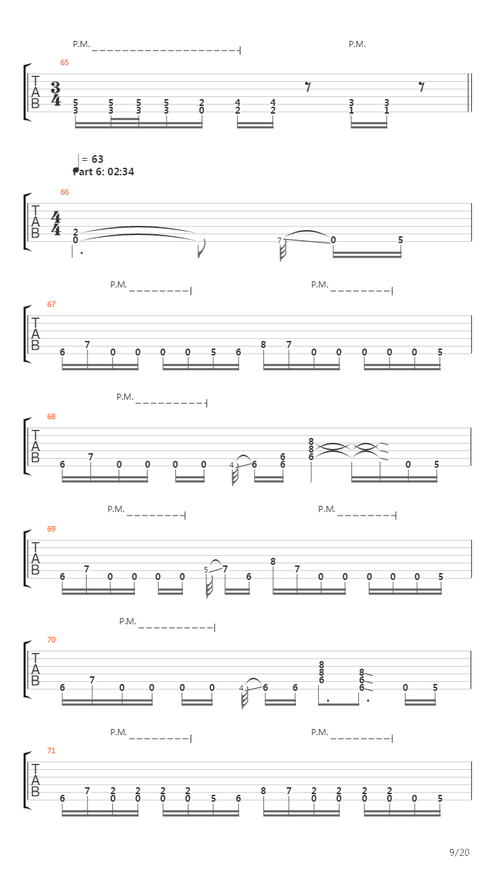 Blackened吉他谱