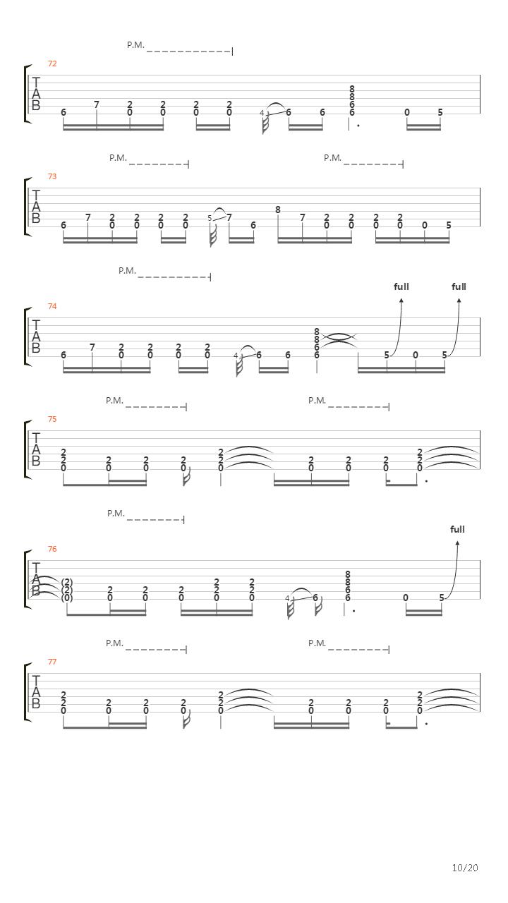 Blackened吉他谱