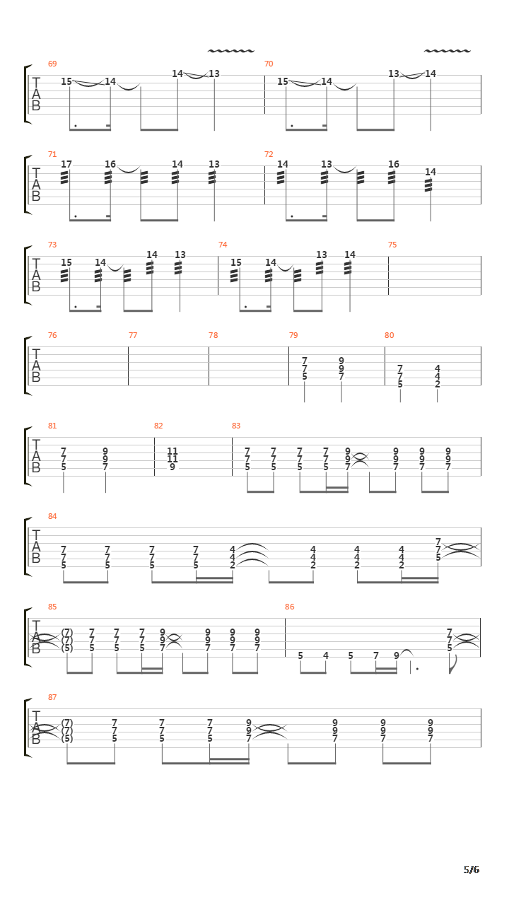 入阵曲吉他谱