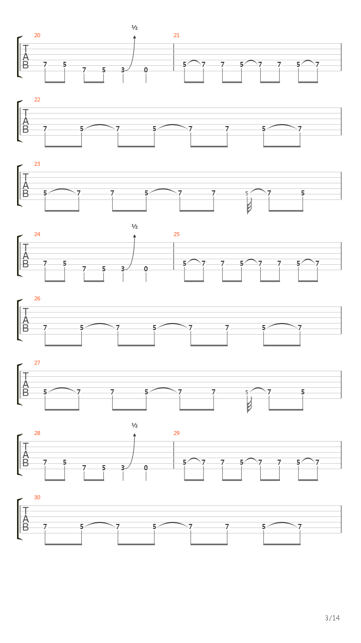 Bredfan吉他谱