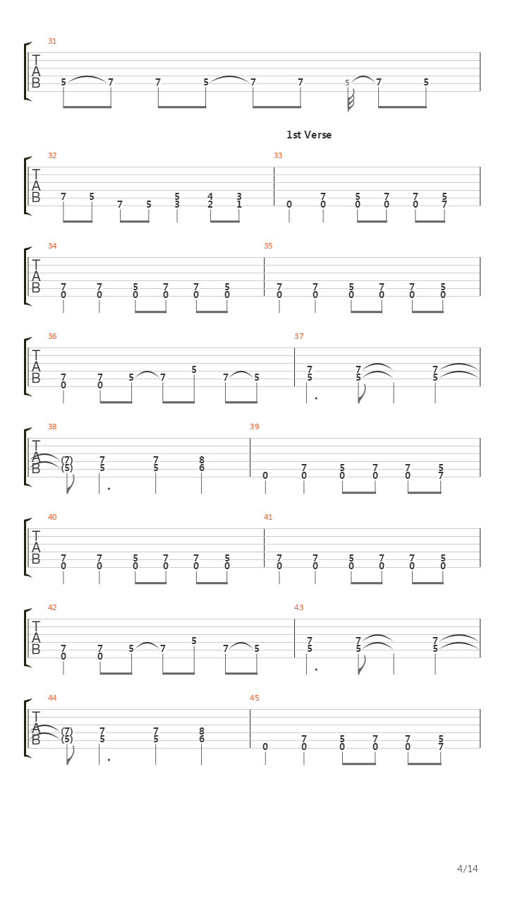 Bredfan吉他谱