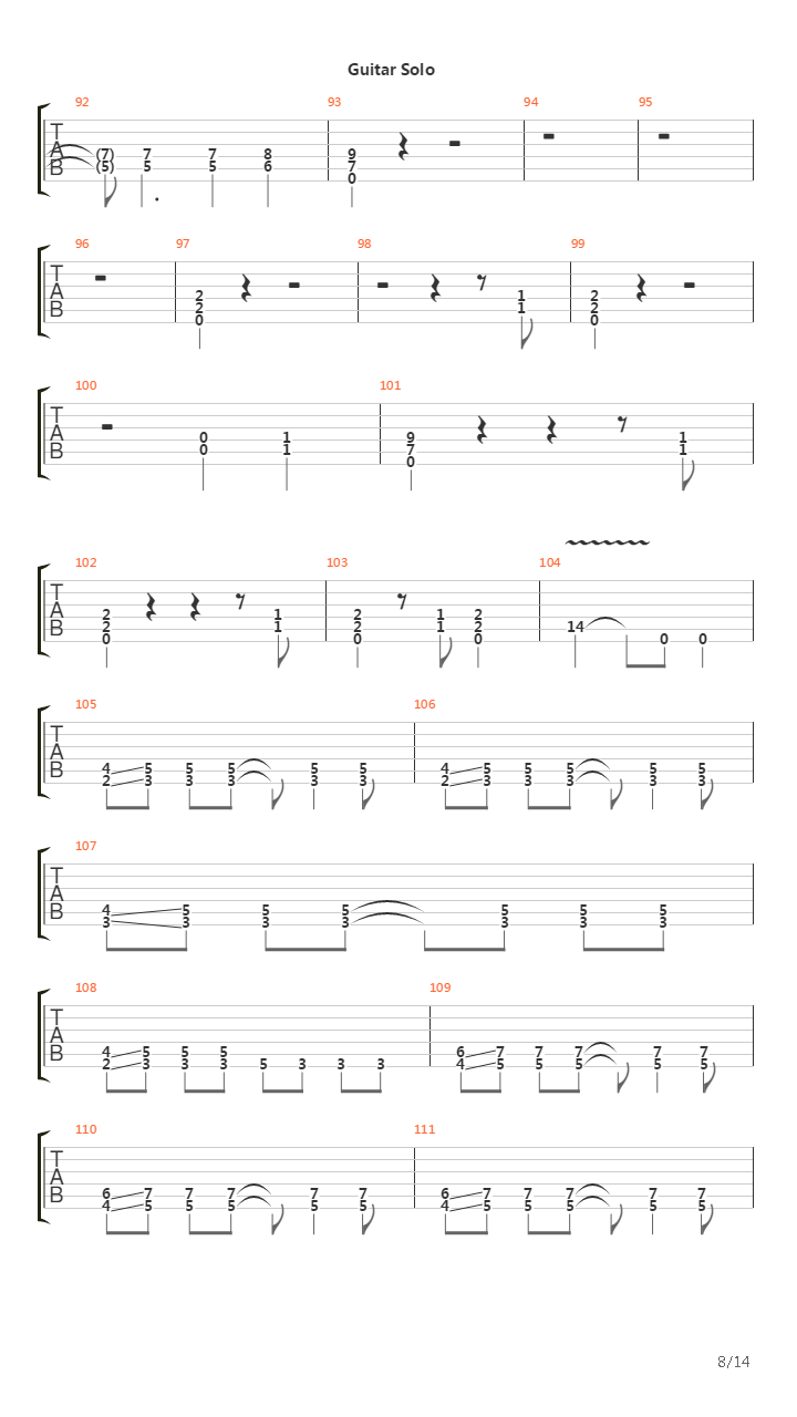 Bredfan吉他谱