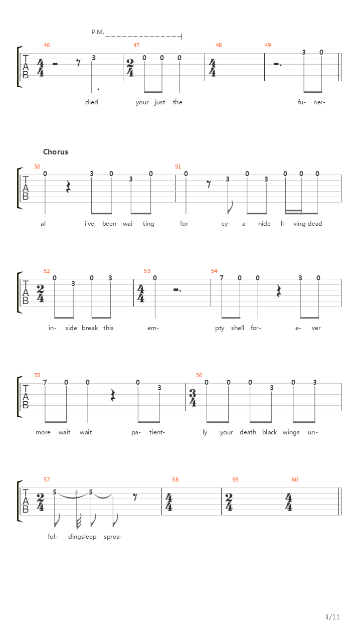 Cyanide吉他谱