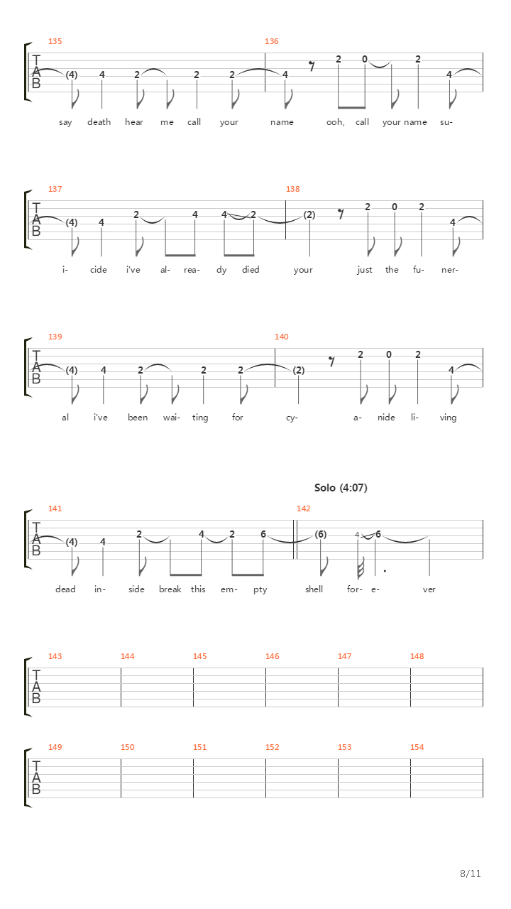 Cyanide吉他谱