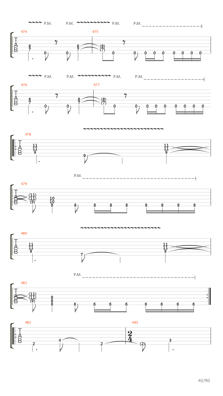 Death Magnetic Part 2吉他谱