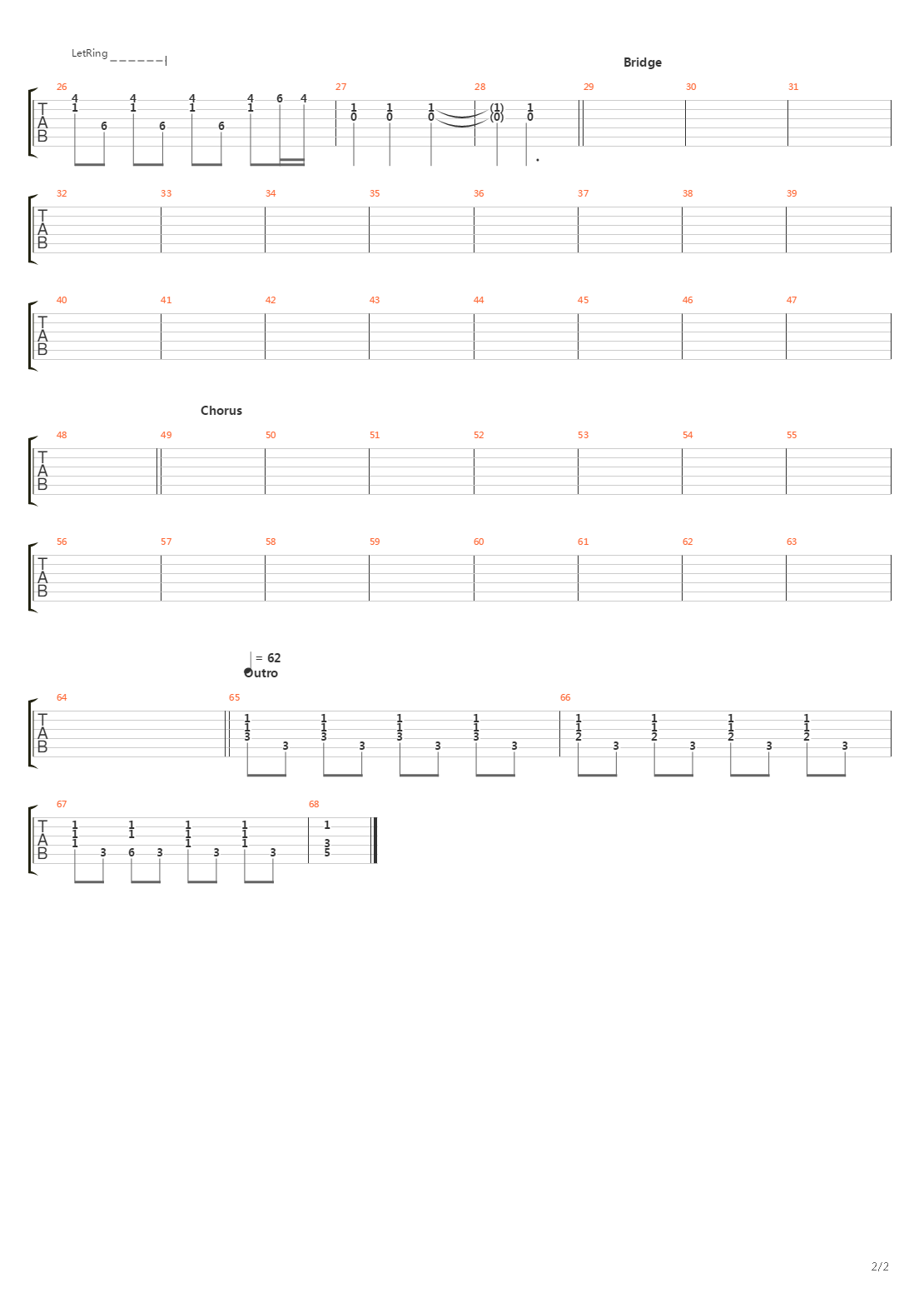 42吉他谱